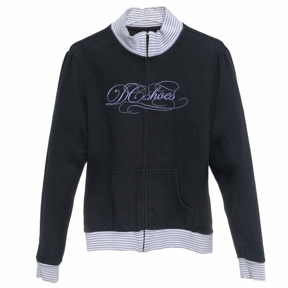 DC Shoes Black Full Zip Sweatshirt with Logo Size XL - Picture 1 of 4
